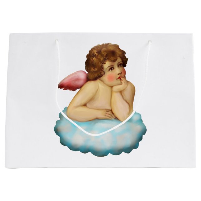 Grand Sac Cadeau Angel Cloud (Devant)