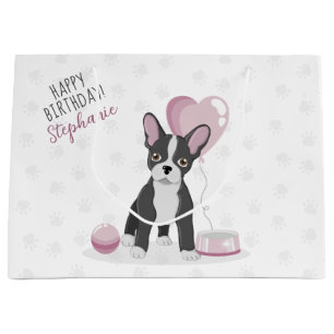 Grand Sac Cadeau Anniversaire du Bulldog français