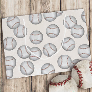 Grand Sac Cadeau Anniversaire Vintage Whimsical Baseball All Star P