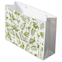 Aquarelle Méditerranéenne Moderne Olive Verte