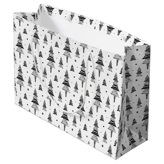 Grand Sac Cadeau Arbre de Noël (Dos Angle)