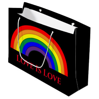 Grand Sac Cadeau Arc-en-ciel de fierté