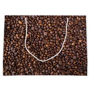 Grand Sac Cadeau Arrière - plan de structure de texture des fèves