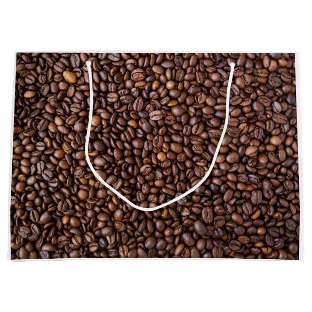 Grand Sac Cadeau Arrière - plan de structure de texture des fèves d (Devant)