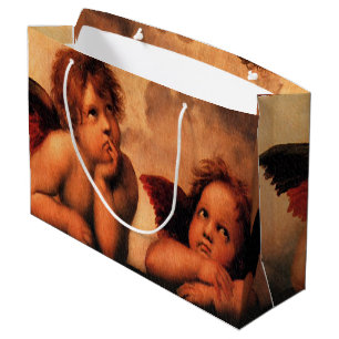 Grand Sac Cadeau Art angélique d'ange de Raphael