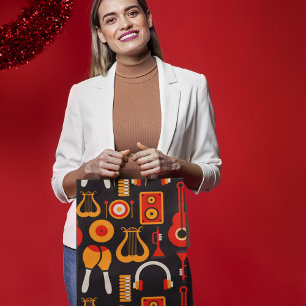 Grand Sac Cadeau Art des instruments de musique
