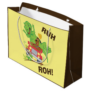 Grand Sac Cadeau Attaque de Scooby-Doo T-Rex