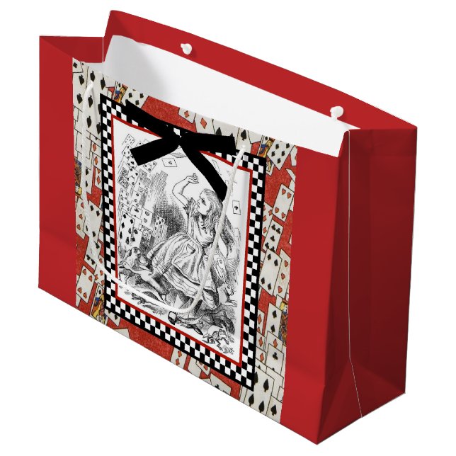 Grand Sac Cadeau Attaque des cartes 1 (Devant Angle)