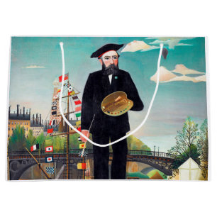 Grand Sac Cadeau Autoportrait, Paysage, Rousseau