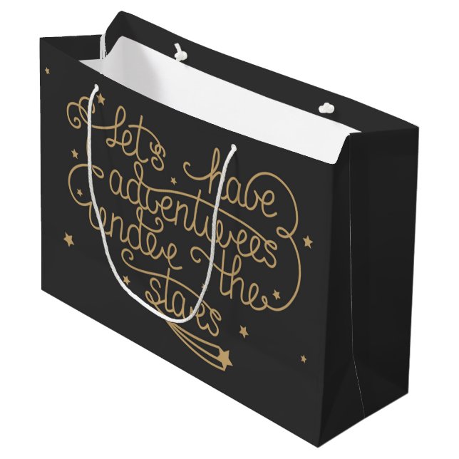 Grand Sac Cadeau Aventures (Devant Angle)