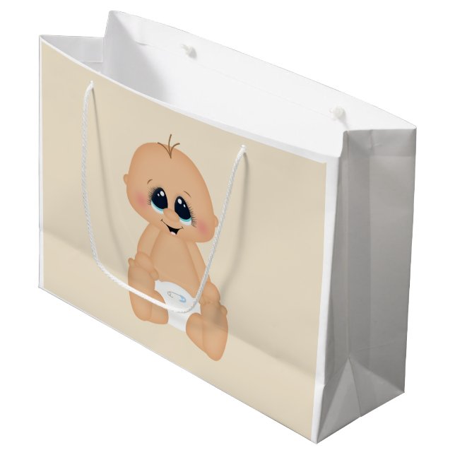Grand Sac Cadeau Baby shower (Devant Angle)