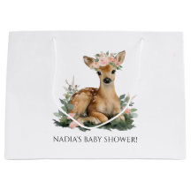 Baby shower aquarelle faon d'été
