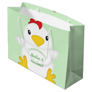 Grand Sac Cadeau Baby shower de poulet