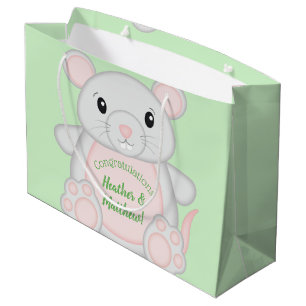 Grand Sac Cadeau Baby shower souris