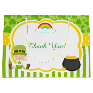 Grand Sac Cadeau Baby shower st patrick garçon