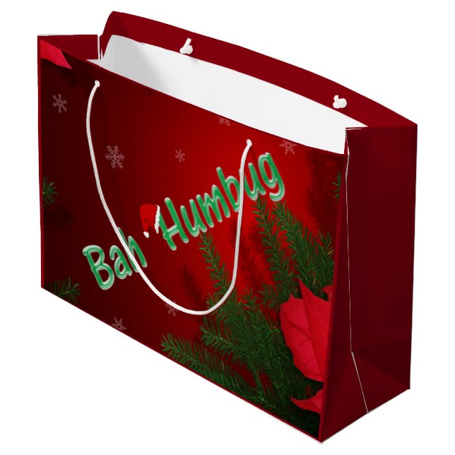 Grand Sac Cadeau Bah Humbug (Dos Angle)