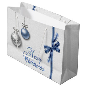 Grand Sac Cadeau Ballons de Noël brillants et élégants