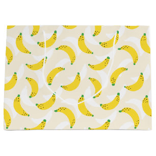 Grand Sac Cadeau Banana Pop Crème jaune