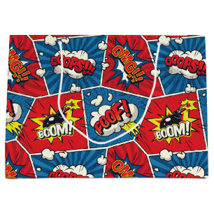 Grand Sac Cadeau Bande dessinée Discours Bubble Cadeau