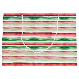 Grand Sac Cadeau Bandes d'aquarelle