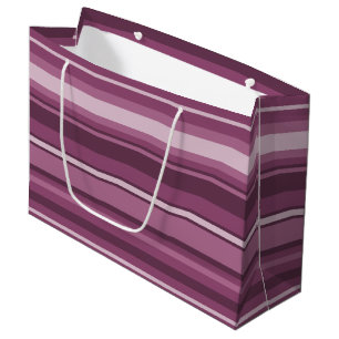 Grand Sac Cadeau Bandes mauves