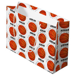 Grand Sac Cadeau Basketball Sports Anniversaire fête Nom personnali