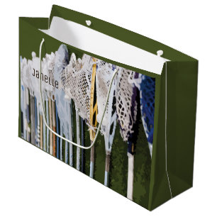 Grand Sac Cadeau Bâtons de crosse à aquarelle