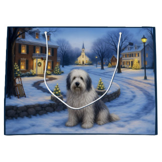 Grand Sac Cadeau Bearded Collie Gift  Bag