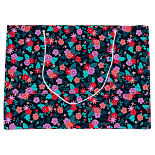 Grand Sac Cadeau Beau arrangement Ditsy Floral Pattern-56576
