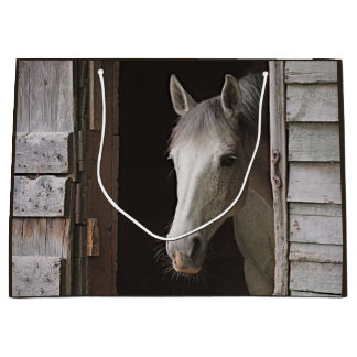 Grand Sac Cadeau Beautiful Gray Mare Horse