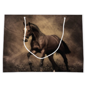 Grand Sac Cadeau Beautiful horse throw pillow
