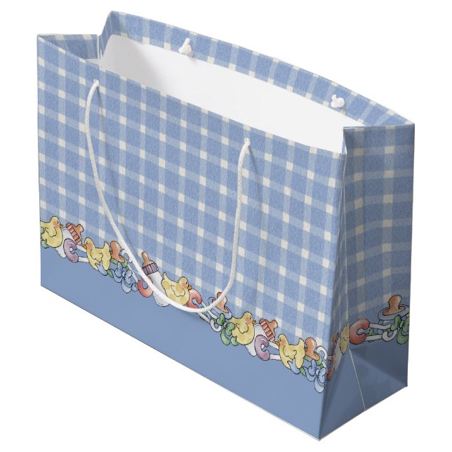 Grand Sac Cadeau Bébé (Dos Angle)