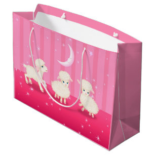 Grand Sac Cadeau Bébé lambs