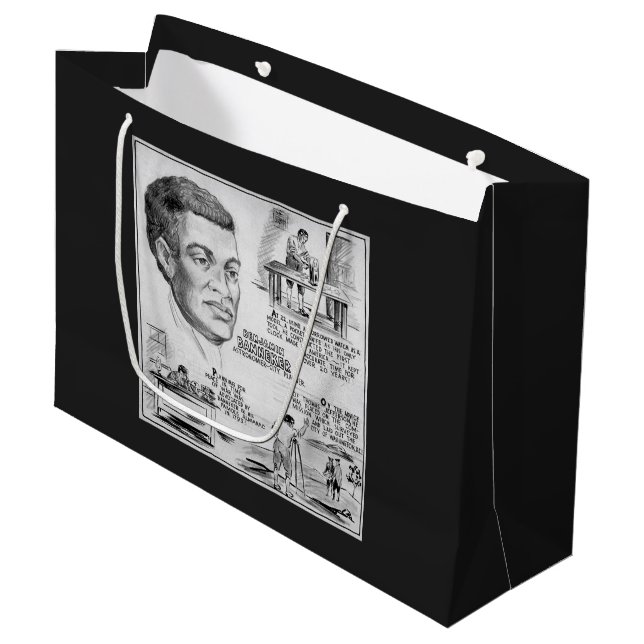 Grand Sac Cadeau Benjamin Banneker : Black Scientist & Revolutionar (Devant Angle)