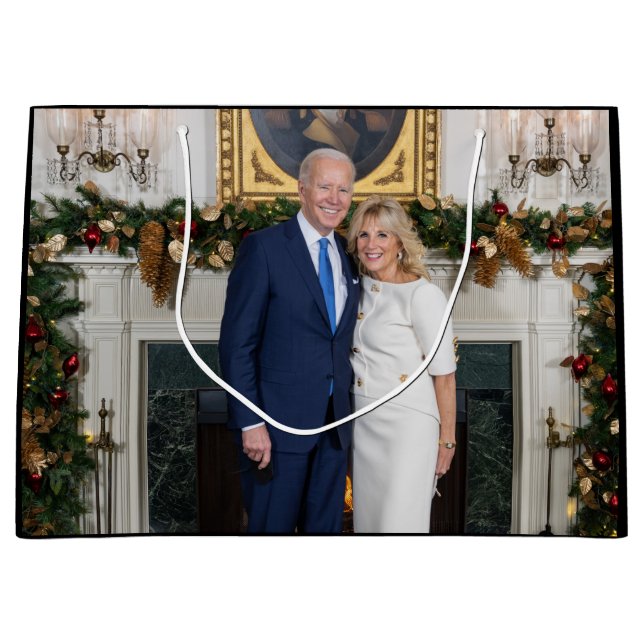 Grand Sac Cadeau Biden State of the Christmas Union Adresse (Devant)
