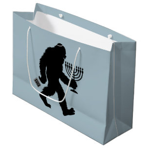 Grand Sac Cadeau Bigfoot juif Hanukkah Chanukah Humour Hilarant 
