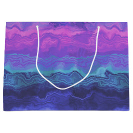 Grand Sac Cadeau bijoux agate ombre :