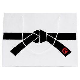 Grand Sac Cadeau Black Belt, arts martiaux