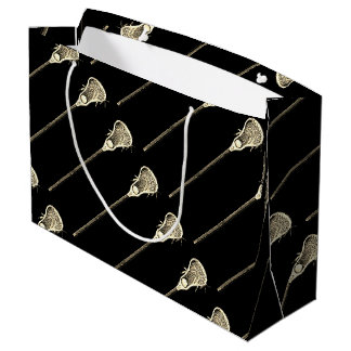 Grand Sac Cadeau Black Lacrosse