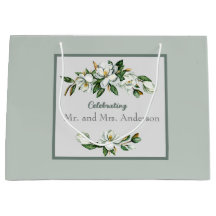 Blanc doux Magnolia Verdure Mariage classique