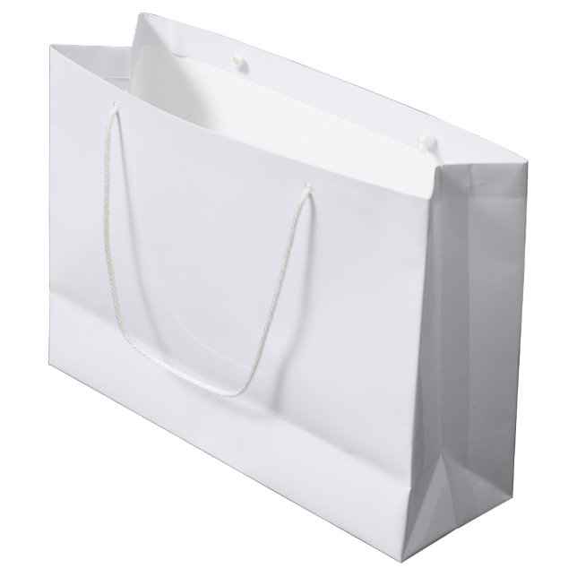 Grand sac cadeau blanc fantôme (Devant Angle)
