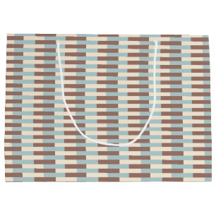 Grand Sac Cadeau Bleu Tan Brown