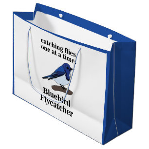 Grand Sac Cadeau Bluebird On Branch Fundy Birthday