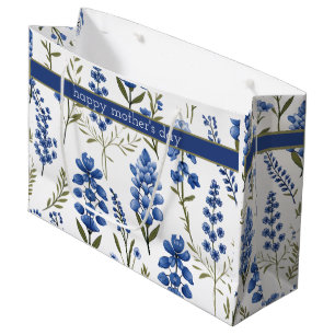 Grand Sac Cadeau Bluebonnets motifs Au Printemps Sud