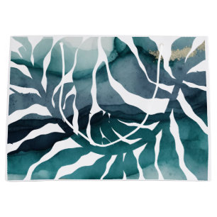 Grand Sac Cadeau Boho Botanique Kelp Plante Aquarelle Matisse
