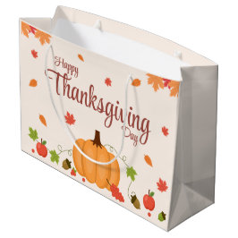 Grand Sac Cadeau bon thanksgiving