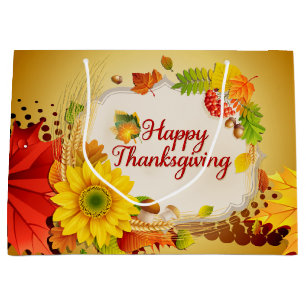 Grand Sac Cadeau Bon thanksgiving 13A