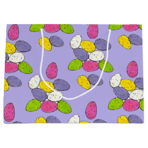 Grand Sac Cadeau Bonbons mouchetés Pâques Panier Lait rouillé Oeufs