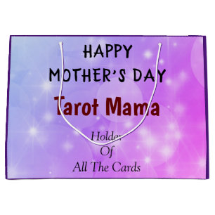 Grand Sac Cadeau Bonne fête des mères Tarot Mama design