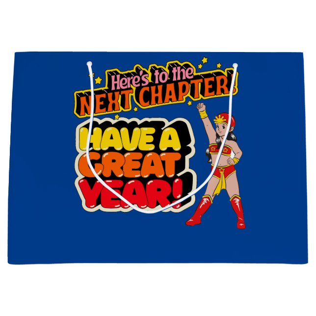 GRAND SAC CADEAU BONNE NOUVELLE ANNÉE (Devant)